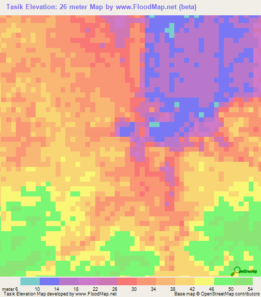 Tasik,Indonesia Elevation Map