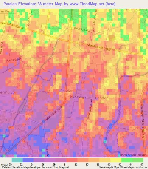 Patalan,Indonesia Elevation Map