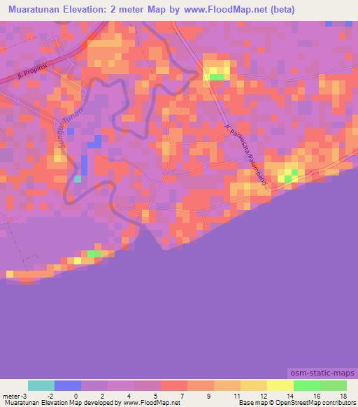 Muaratunan,Indonesia Elevation Map