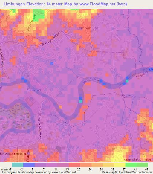 Limbungan,Indonesia Elevation Map