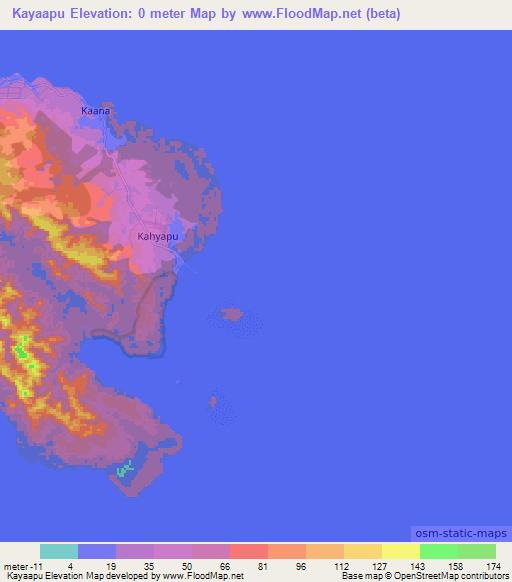 Kayaapu,Indonesia Elevation Map