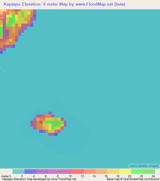 Kayaapu,Indonesia Elevation Map