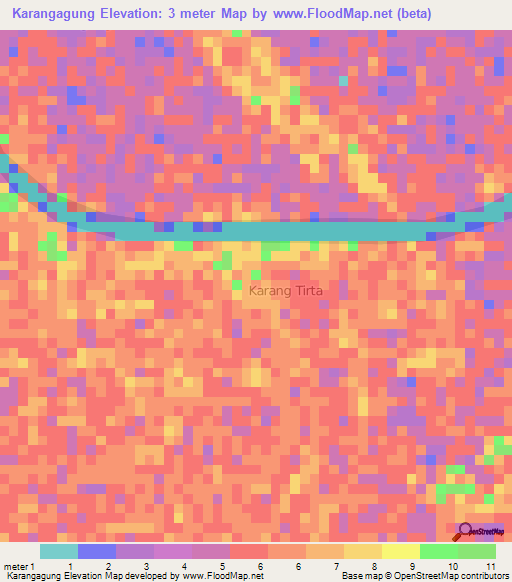 Karangagung,Indonesia Elevation Map