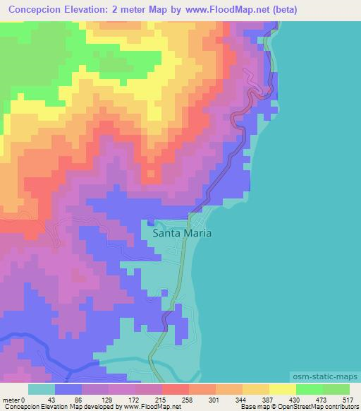 Concepcion,Philippines Elevation Map