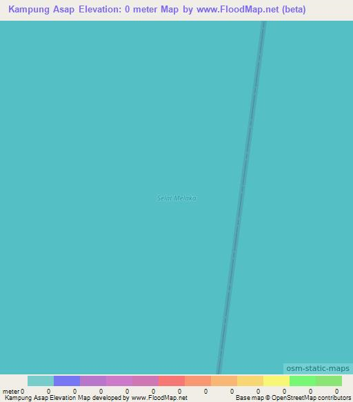 Kampung Asap,Malaysia Elevation Map