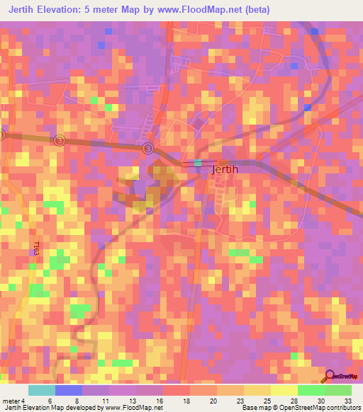 Jertih,Malaysia Elevation Map