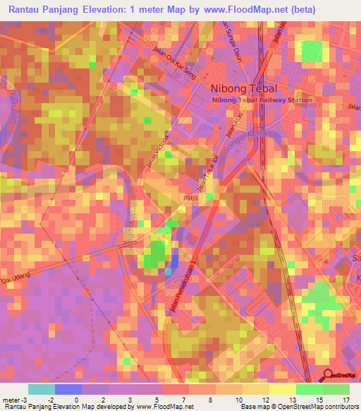 Rantau Panjang,Malaysia Elevation Map