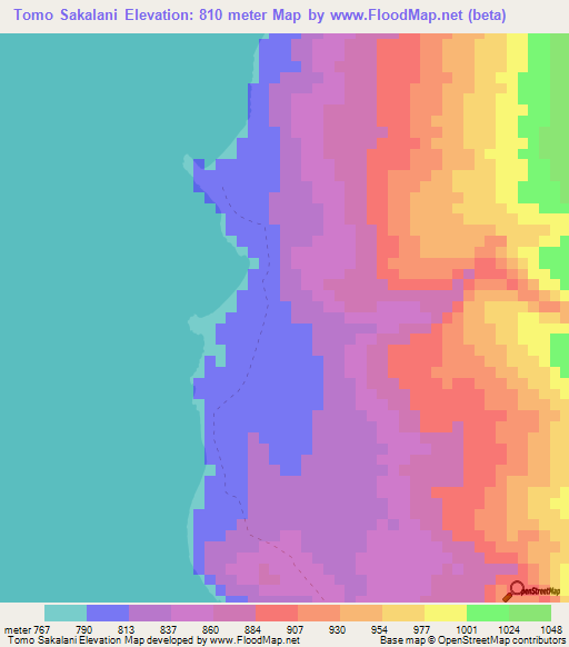 Tomo Sakalani,Zambia Elevation Map