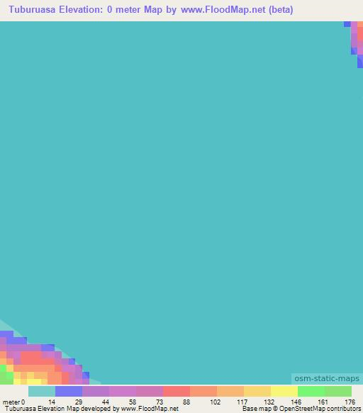Tuburuasa,Indonesia Elevation Map