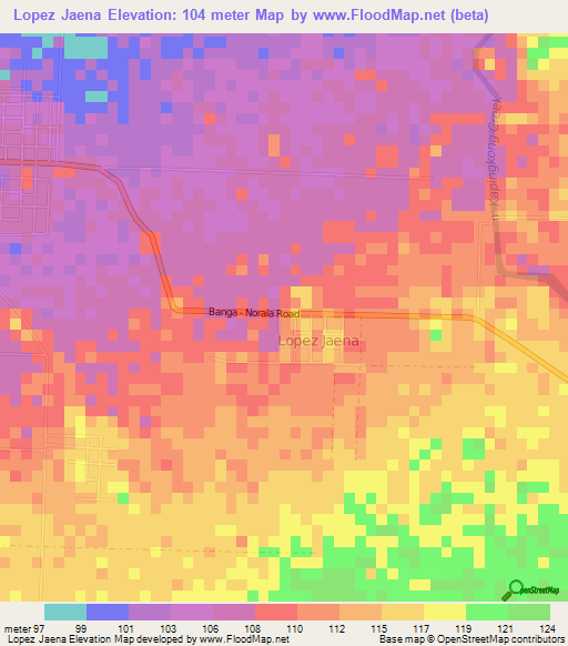 Lopez Jaena,Philippines Elevation Map