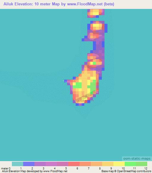 Ailuk,Marshall Islands Elevation Map