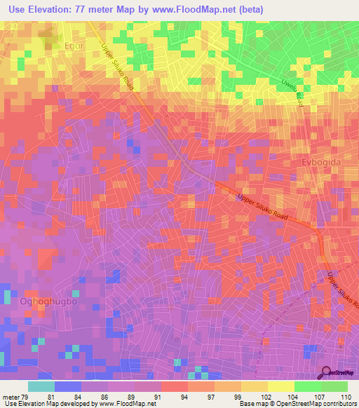 Use,Nigeria Elevation Map