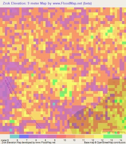 Zrok,Morocco Elevation Map