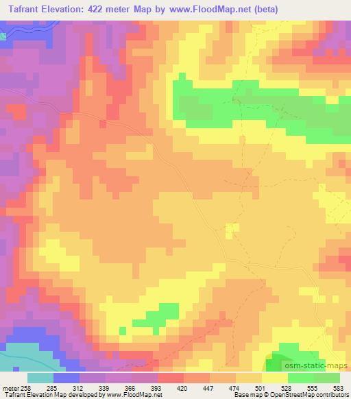 Tafrant,Morocco Elevation Map