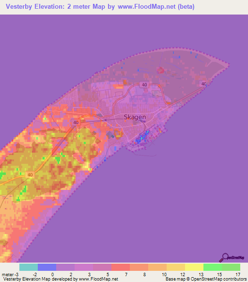 Vesterby,Denmark Elevation Map