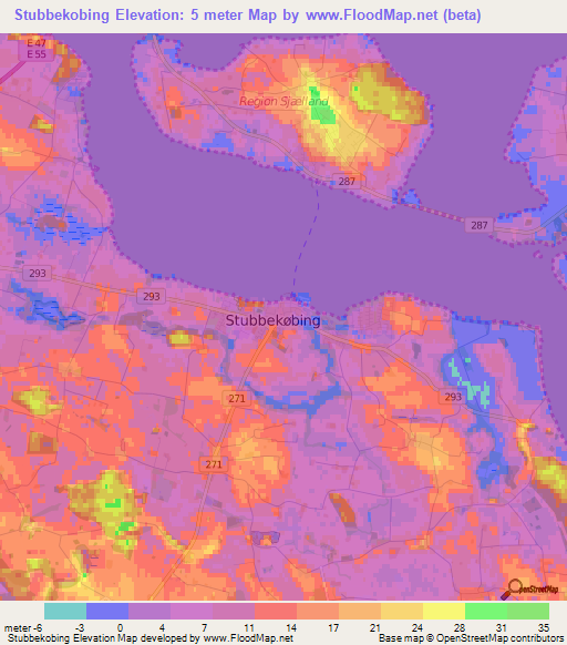 Stubbekobing,Denmark Elevation Map