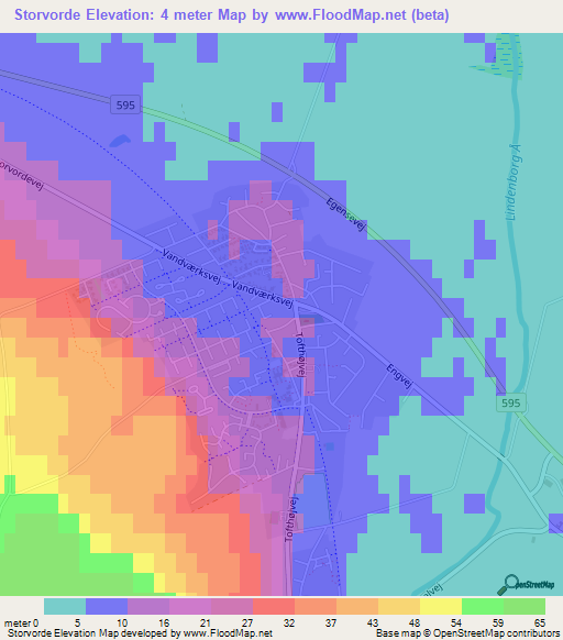 Storvorde,Denmark Elevation Map