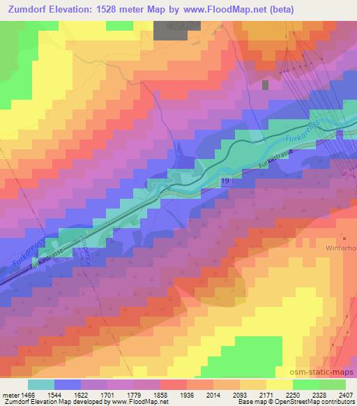 Zumdorf,Switzerland Elevation Map