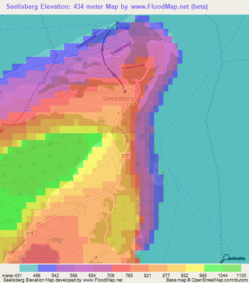 Seelisberg,Switzerland Elevation Map