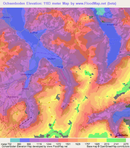 Ochsenboden,Switzerland Elevation Map