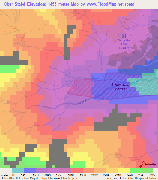 Ober Stafel,Switzerland Elevation Map