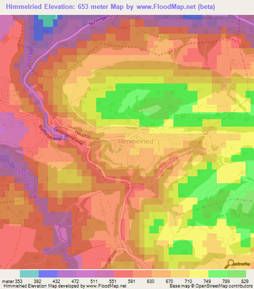 Himmelried,Switzerland Elevation Map