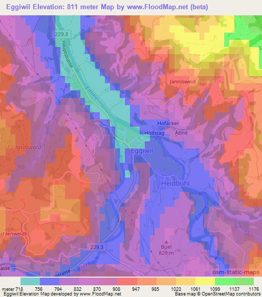 Eggiwil,Switzerland Elevation Map