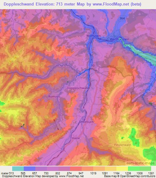 Doppleschwand,Switzerland Elevation Map