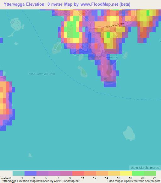 Yttervagga,Sweden Elevation Map