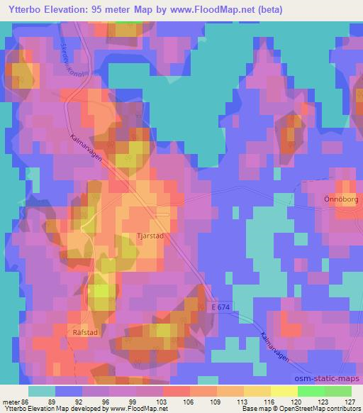 Ytterbo,Sweden Elevation Map