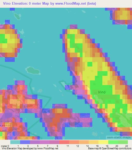 Vino,Sweden Elevation Map