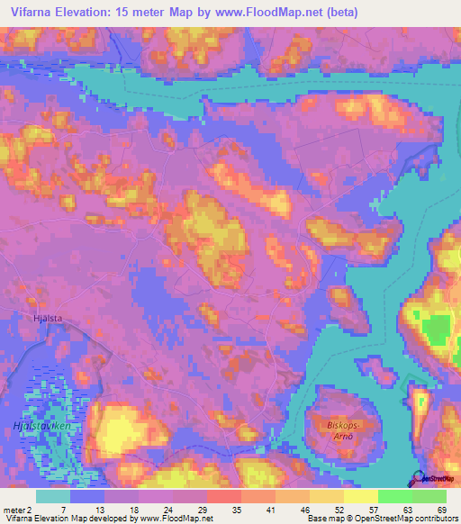 Vifarna,Sweden Elevation Map