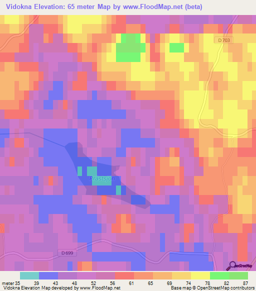 Vidokna,Sweden Elevation Map