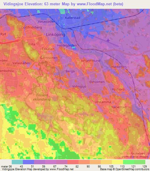 Vidingsjoe,Sweden Elevation Map