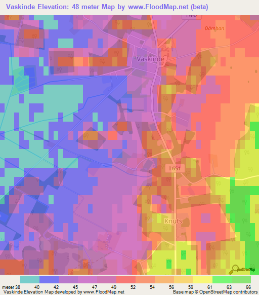 Vaskinde,Sweden Elevation Map