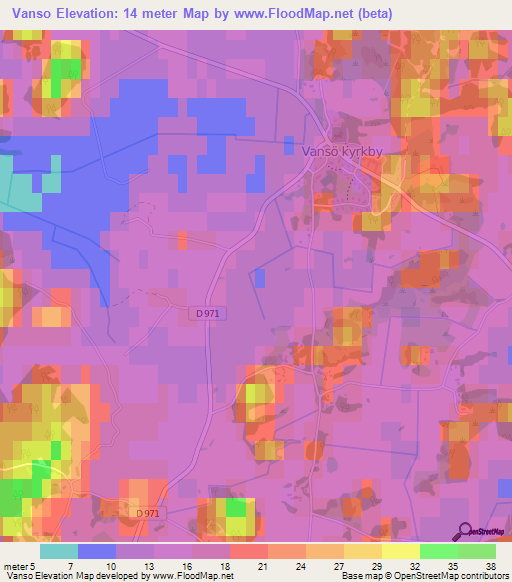 Vanso,Sweden Elevation Map