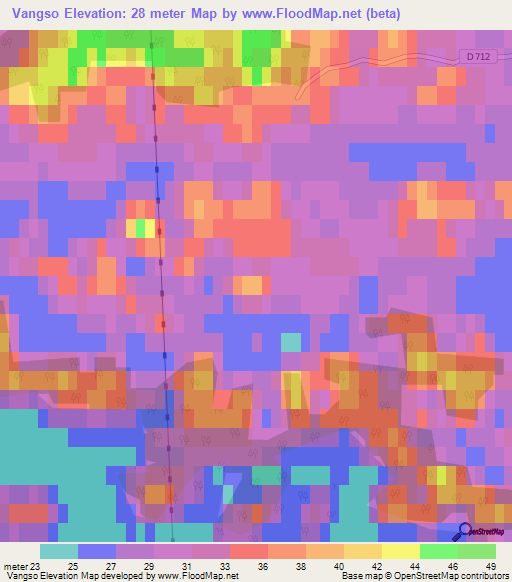 Vangso,Sweden Elevation Map