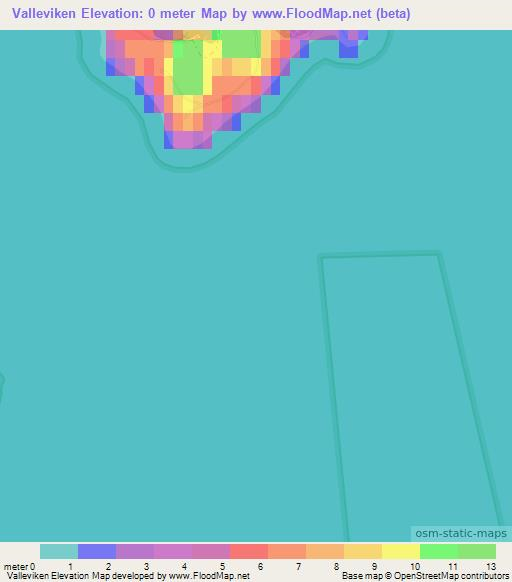 Valleviken,Sweden Elevation Map