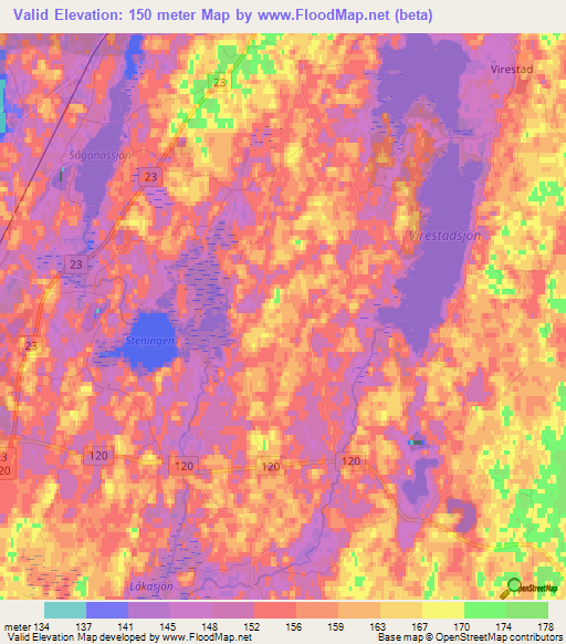 Valid,Sweden Elevation Map