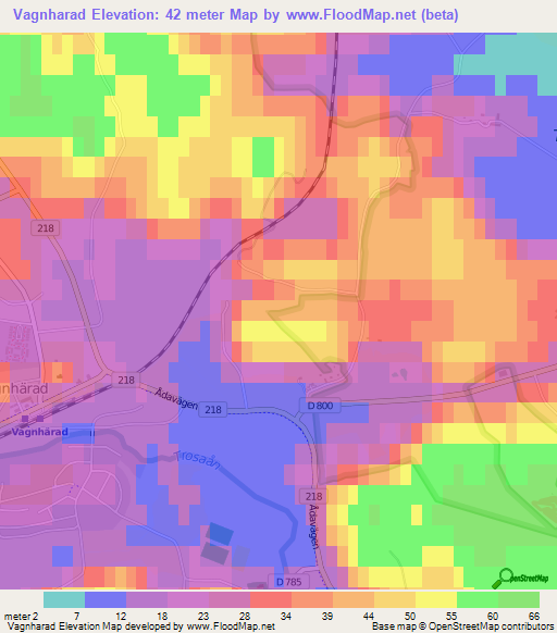 Vagnharad,Sweden Elevation Map