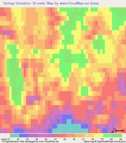 Tyringe,Sweden Elevation Map