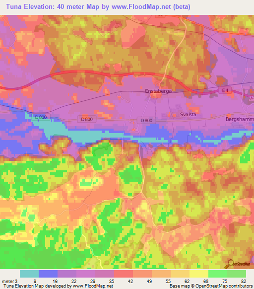 Tuna,Sweden Elevation Map