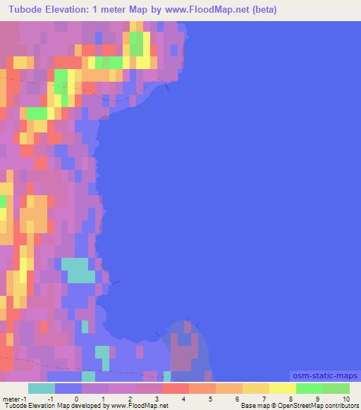 Tubode,Sweden Elevation Map