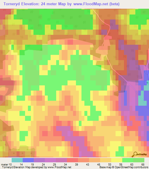 Torneryd,Sweden Elevation Map