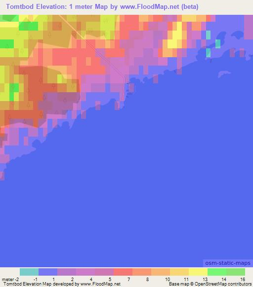 Tomtbod,Sweden Elevation Map