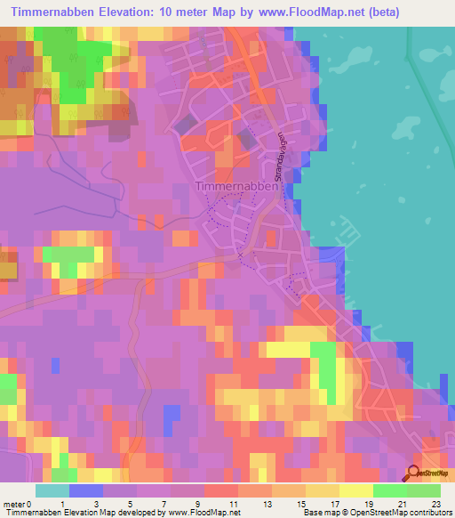 Timmernabben,Sweden Elevation Map