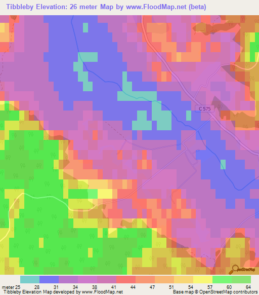 Tibbleby,Sweden Elevation Map