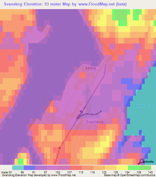 Svanskog,Sweden Elevation Map