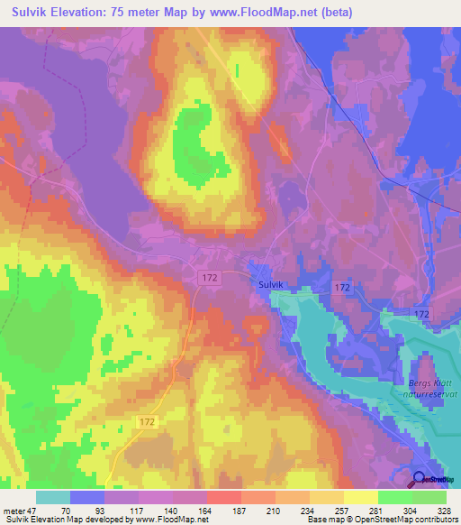 Sulvik,Sweden Elevation Map