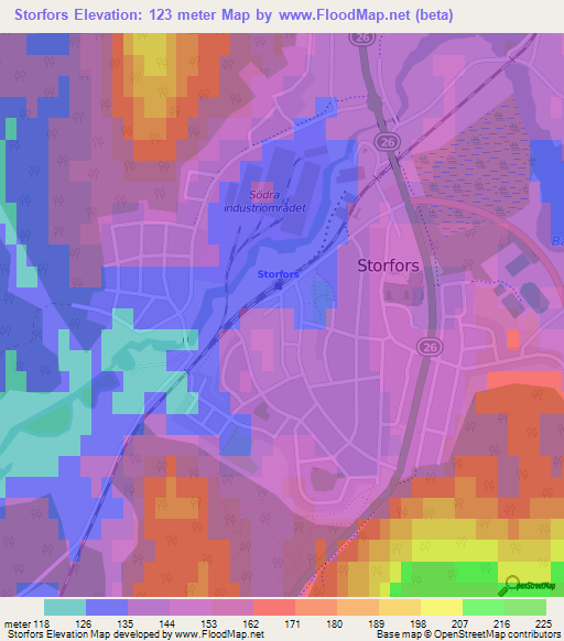 Storfors,Sweden Elevation Map